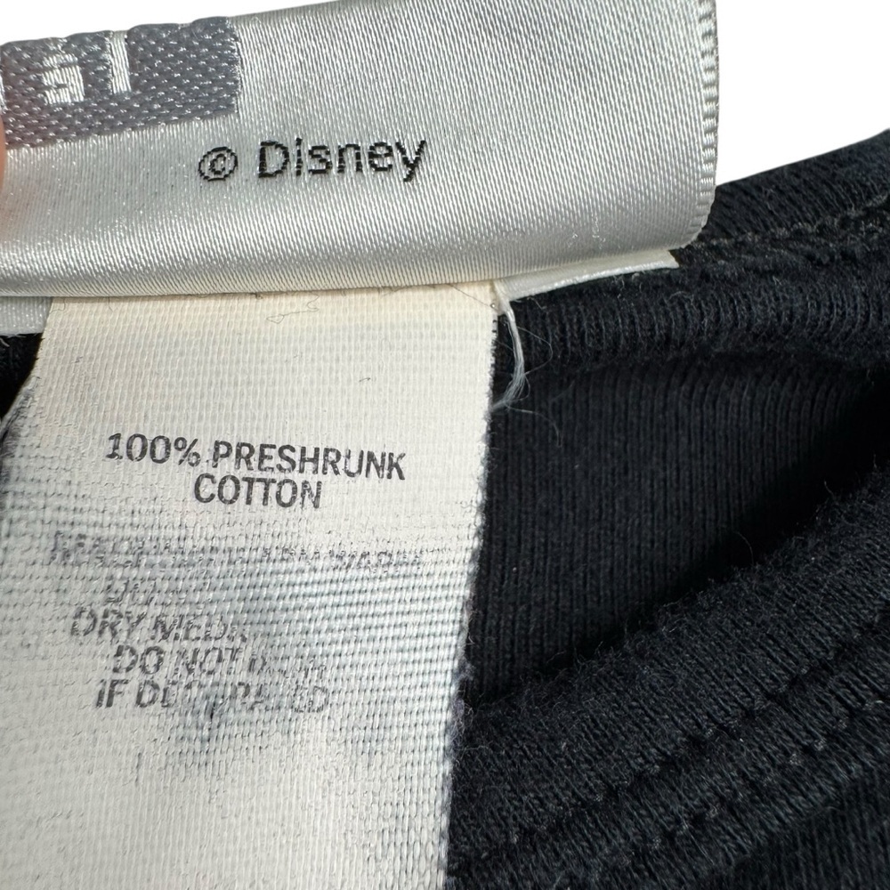 Walt Disney World Epcot Ladies 3/4 Sleeve Size M Fits S Shirt Black Glitter H14 - Picture 4 of 7